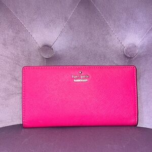 KATE SPADE hot pink wallet